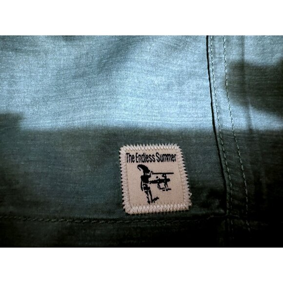 Mens The Endless Summer Sz XL Swim Board Trunks Tropical Floral Sage Teal Pink - Picture 4 of 6